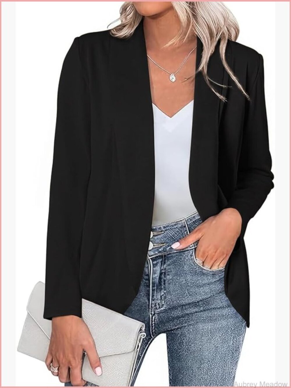 Womens Casual Long Sleeve Business Blazers Lightweight Open Front Dressy